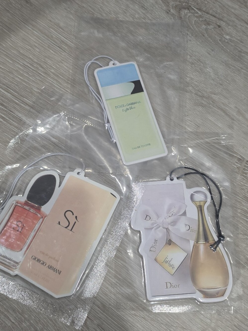 Dolce & Gabbana Light Blue Green and Blue Scented Car Air Freshener